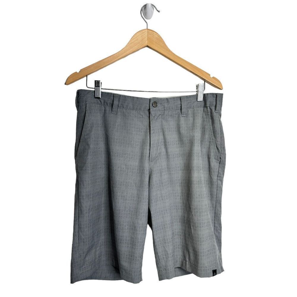 Adidas Shorts Mens Athletic Gray Bermuda Size 32